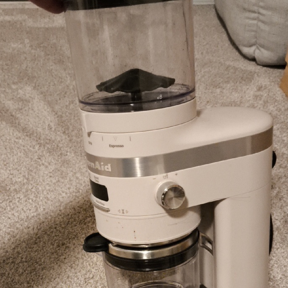 KitchenAid Coffee Grinder in Cream and Silver - Picture 7 of 7